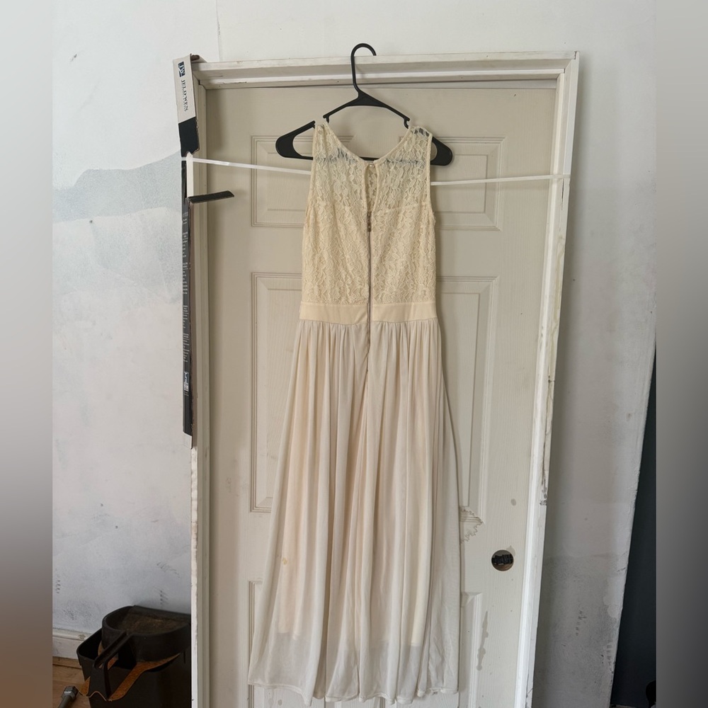 Kim & Cami Cream Lace Maxi Dress